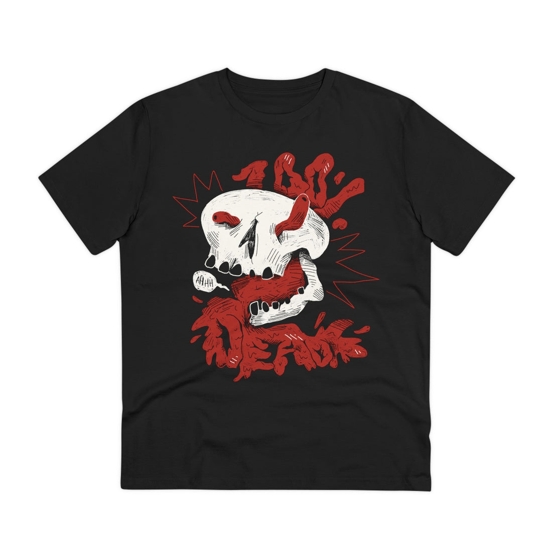 Printify T-Shirt Black / 2XS 100% Dead - Afterlife Characters Funny - Front Design