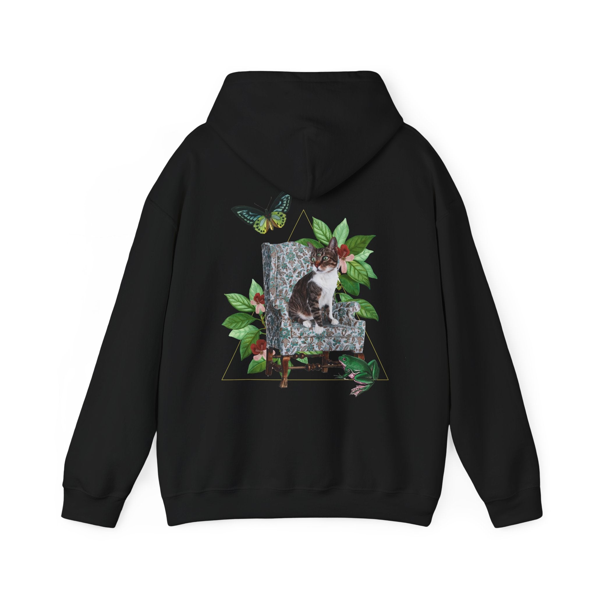 Cat - Quirky Collage - Unisex Hoodie