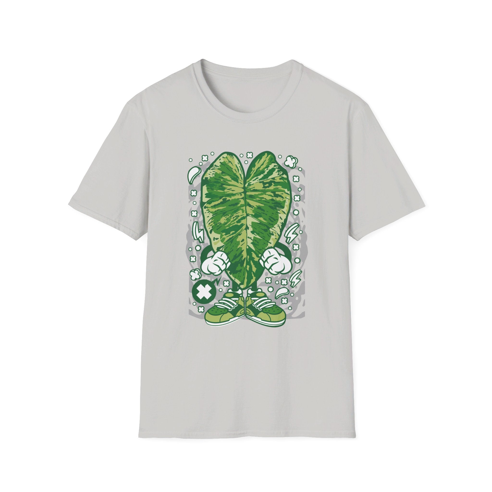 Giganteum Marble - Cartoon Plants - Front Design - Premium Bio Unisex T-Shirt