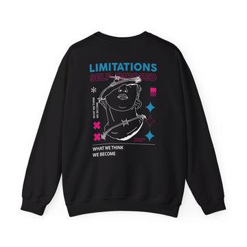 Limitations Self-Imposed - Streetwear - Gods Way - Back Design - Premium Unisex Heavy Blend™ Crewneck Sweatshirt