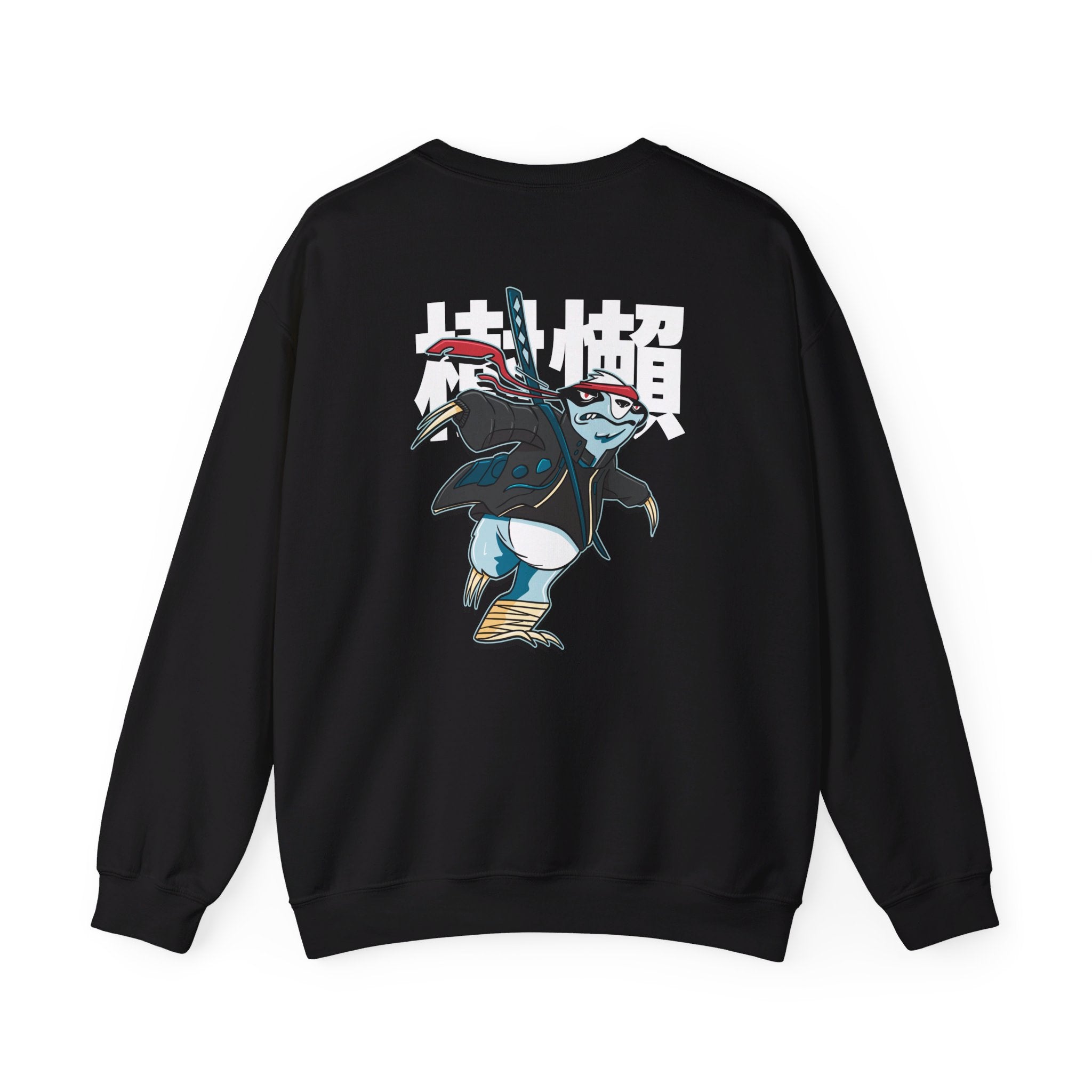 Sloth - Warrior Animals - Back Design - Premium Unisex Heavy Blend™ Crewneck Sweatshirt