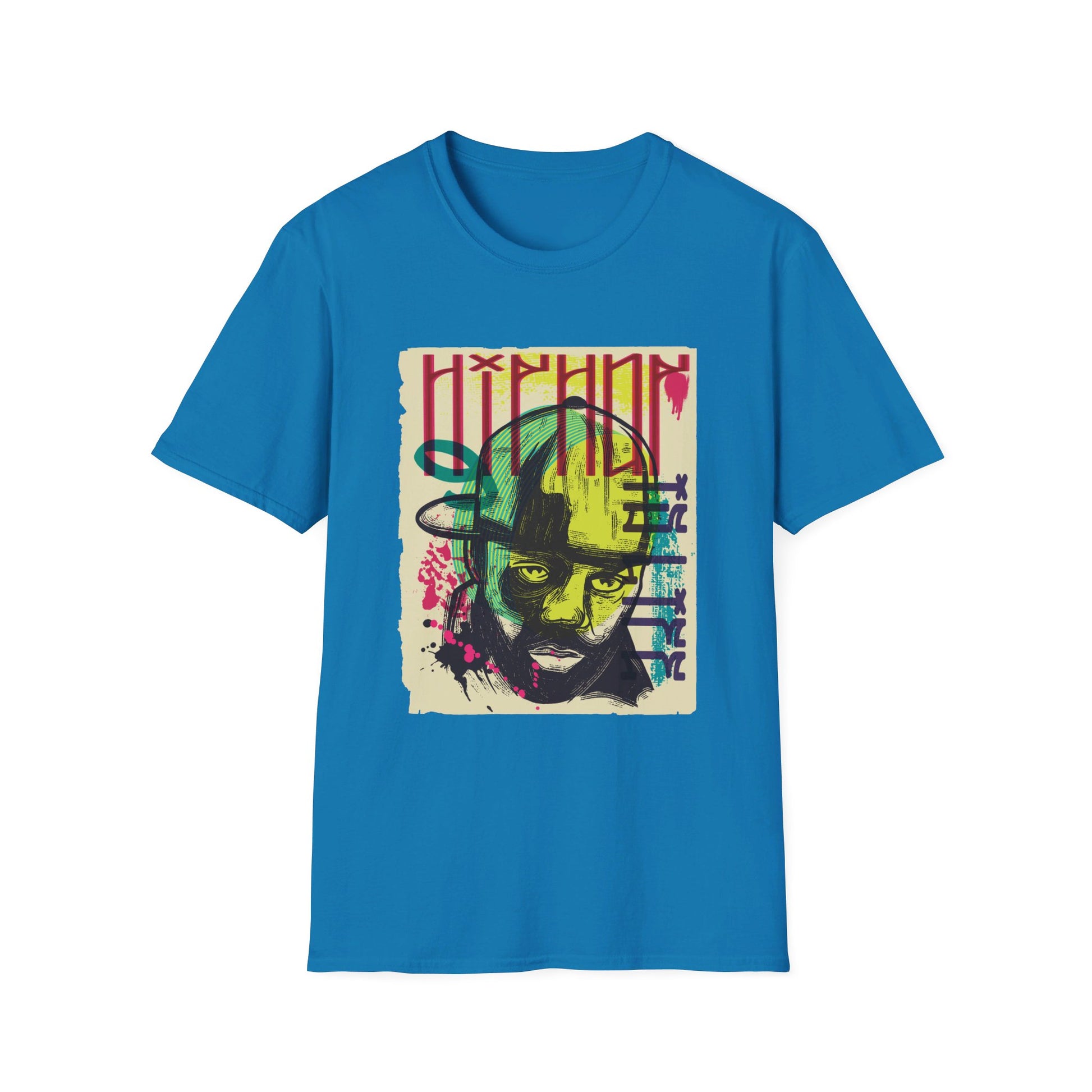 Raper Man - Urban Graffiti - Front Design - Premium Bio Unisex T-Shirt - Pure Face Streetwear