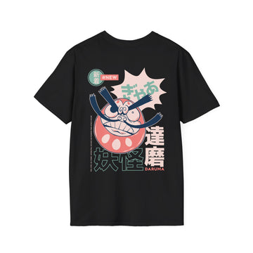 Daruma - Japanese Yokai - Unisex T-Shirt - Back Print