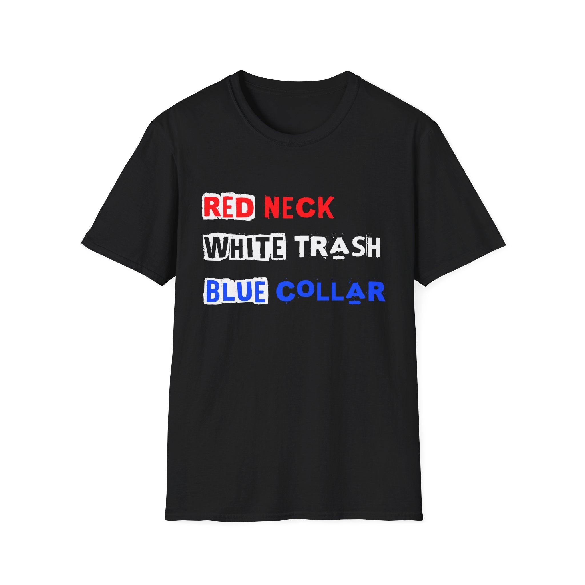 Red Neck White Trash Blue Collar - American Patriots - Front Design - Premium Bio Unisex T-Shirt