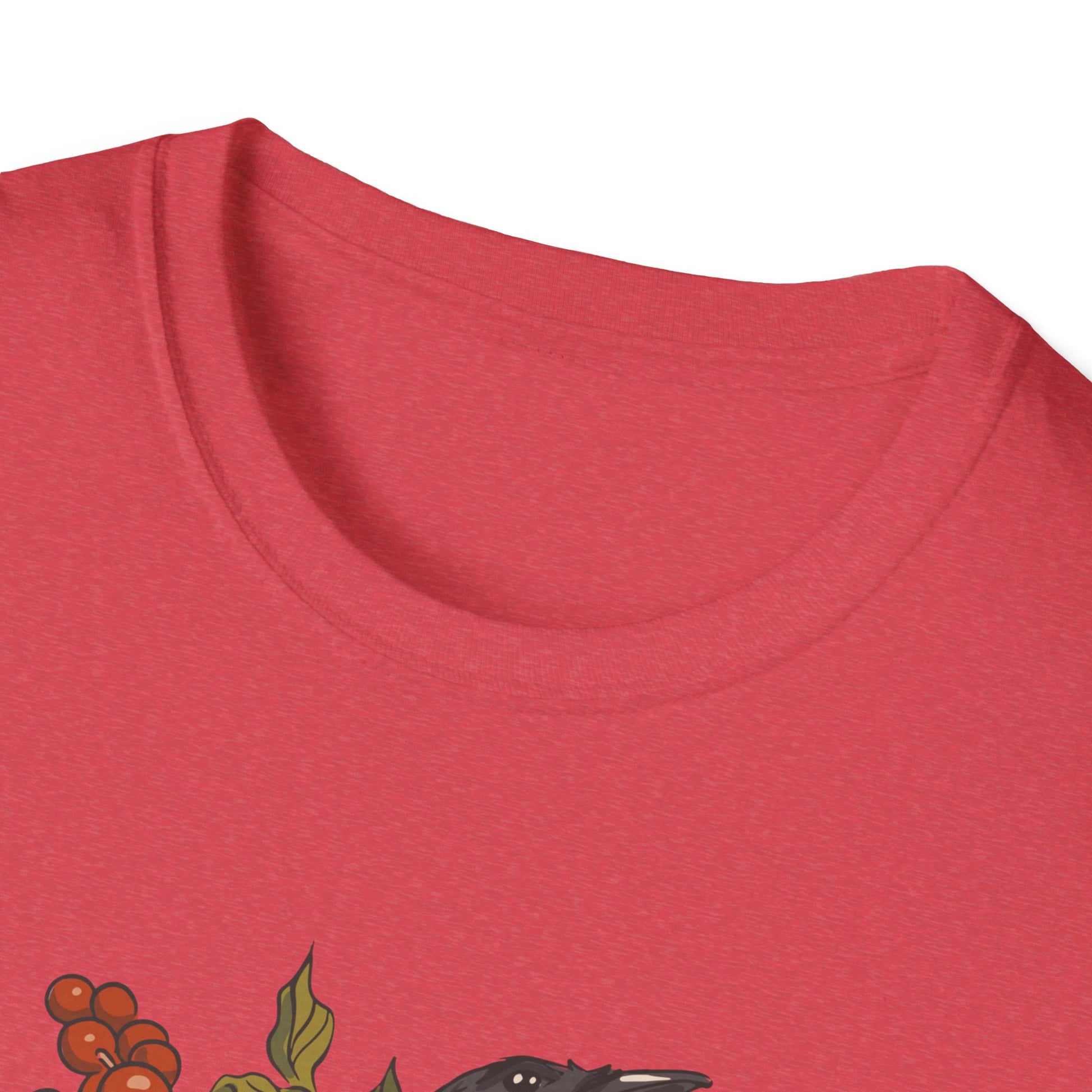 Magpie Berries - Animals In Nature - Front Design - Premium Bio Unisex T-Shirt - Pure Face Streetwear