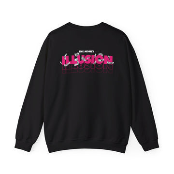 The Money Illusion - Streetwear - Joker - Back Design - Premium Unisex Heavy Blend™ Crewneck Sweatshirt