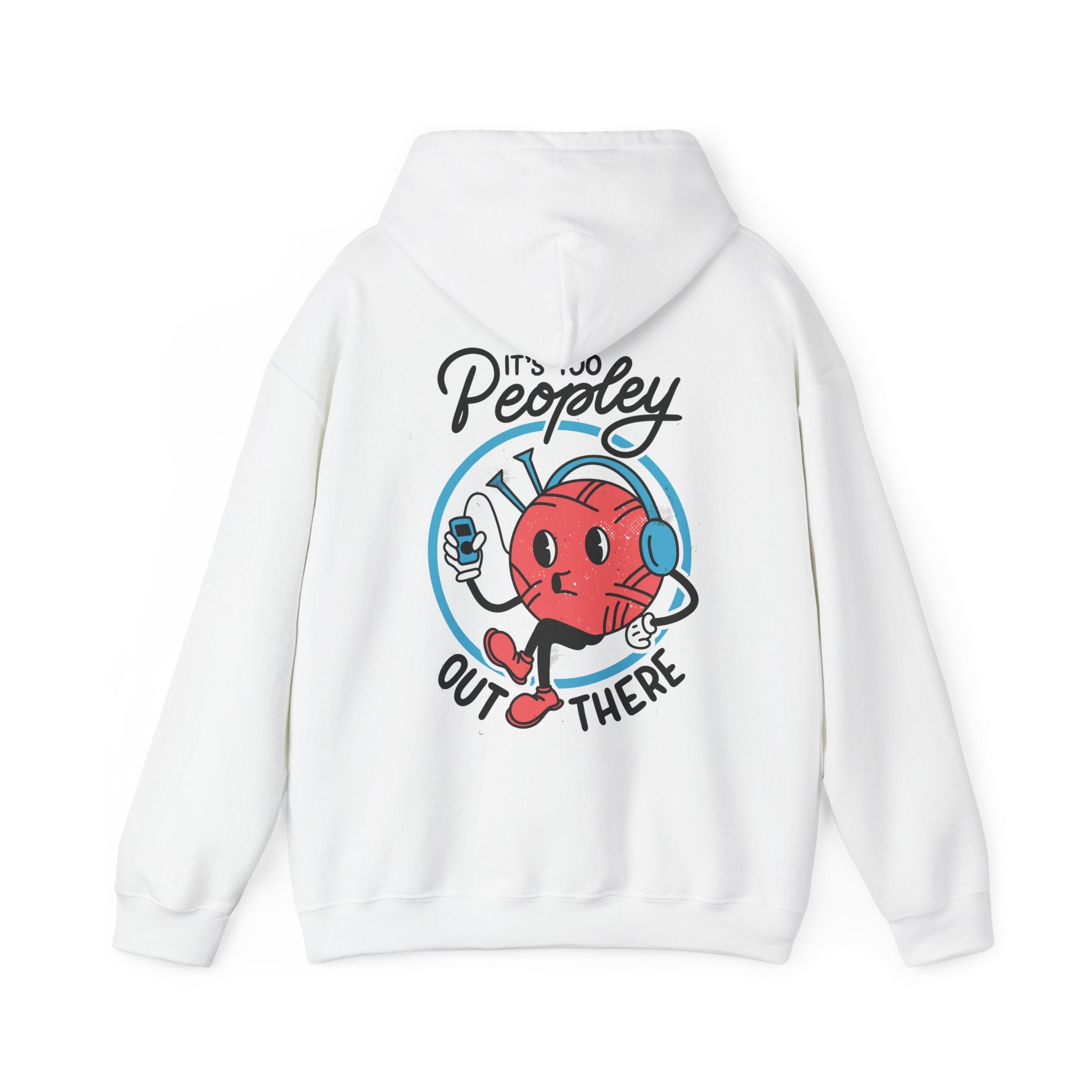 It´s too Peopley out there - Antisocial Retro - Unisex Hoodie