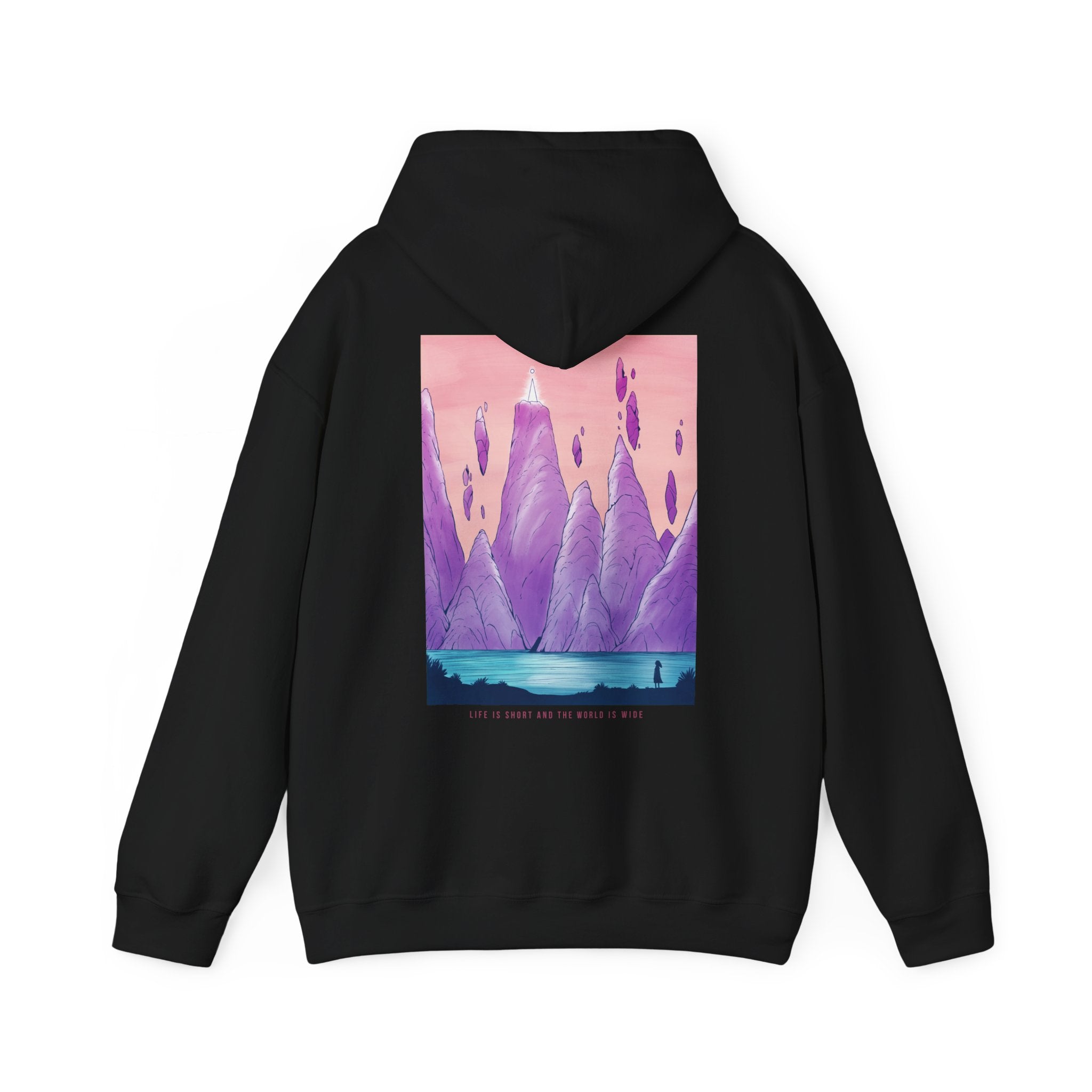 Floating Rocks - Watercolor Fantasy - Unisex Hoodie