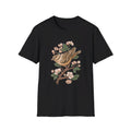 Sparrow Cherry Blossom - Animals In Nature - Front Design - Premium Bio Unisex T-Shirt - Pure Face Streetwear