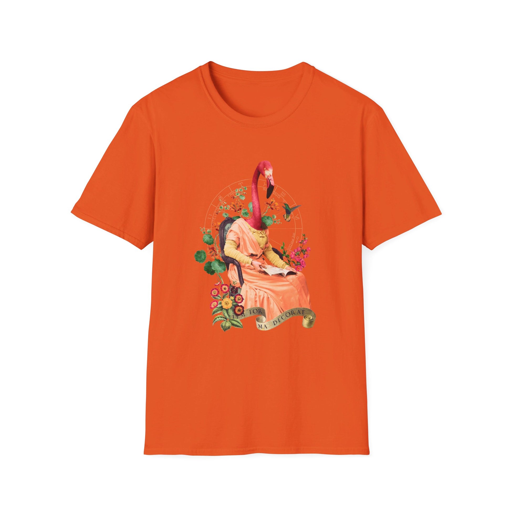 Flamingo - Animal Human - Front Design - Premium Bio Unisex T-Shirt - Pure Face Streetwear