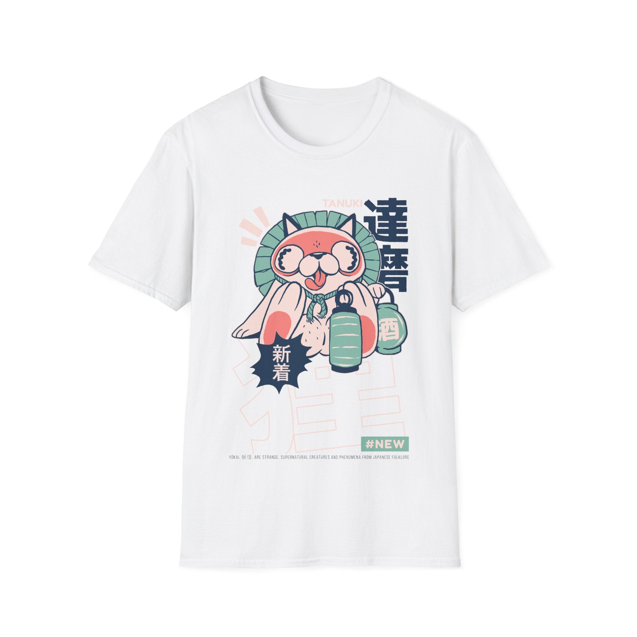 Tanuki - Japanese Yokai - Unisex T-Shirt - Front Print