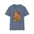 Red Cat Poppies - Animals In Nature - Front Design - Premium Bio Unisex T-Shirt - Pure Face Streetwear