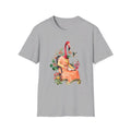 Flamingo - Animal Human - Front Design - Premium Bio Unisex T-Shirt - Pure Face Streetwear