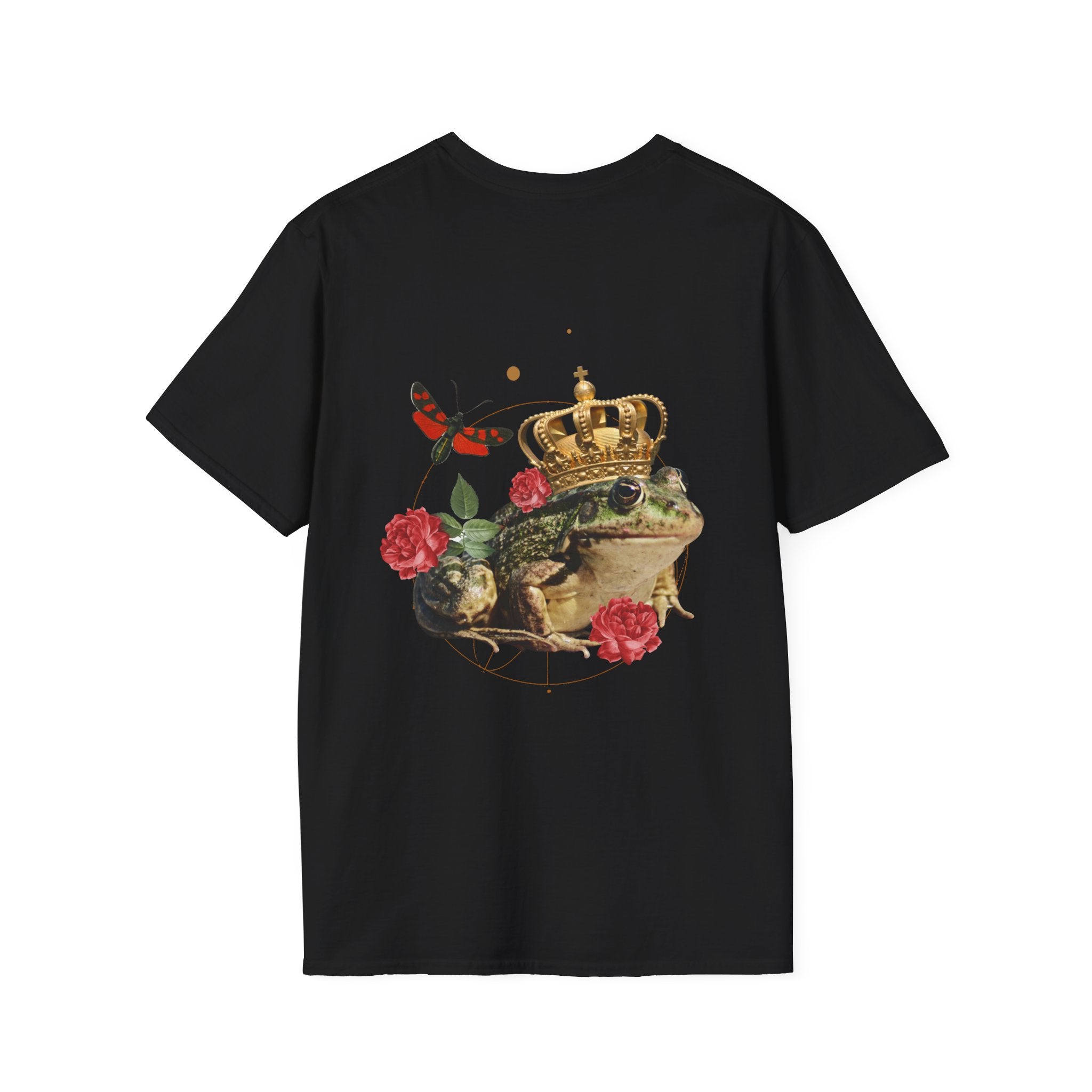 Frog King - Quirky Collage - Unisex T-Shirt - Back Print