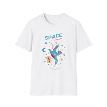 Astronaut Cat floating in Space - Monsters in space - Unisex T-Shirt