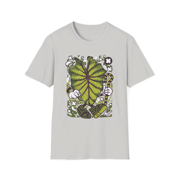 Colocasia Pharaoh - Cartoon Plants - Front Design - Premium Bio Unisex T-Shirt