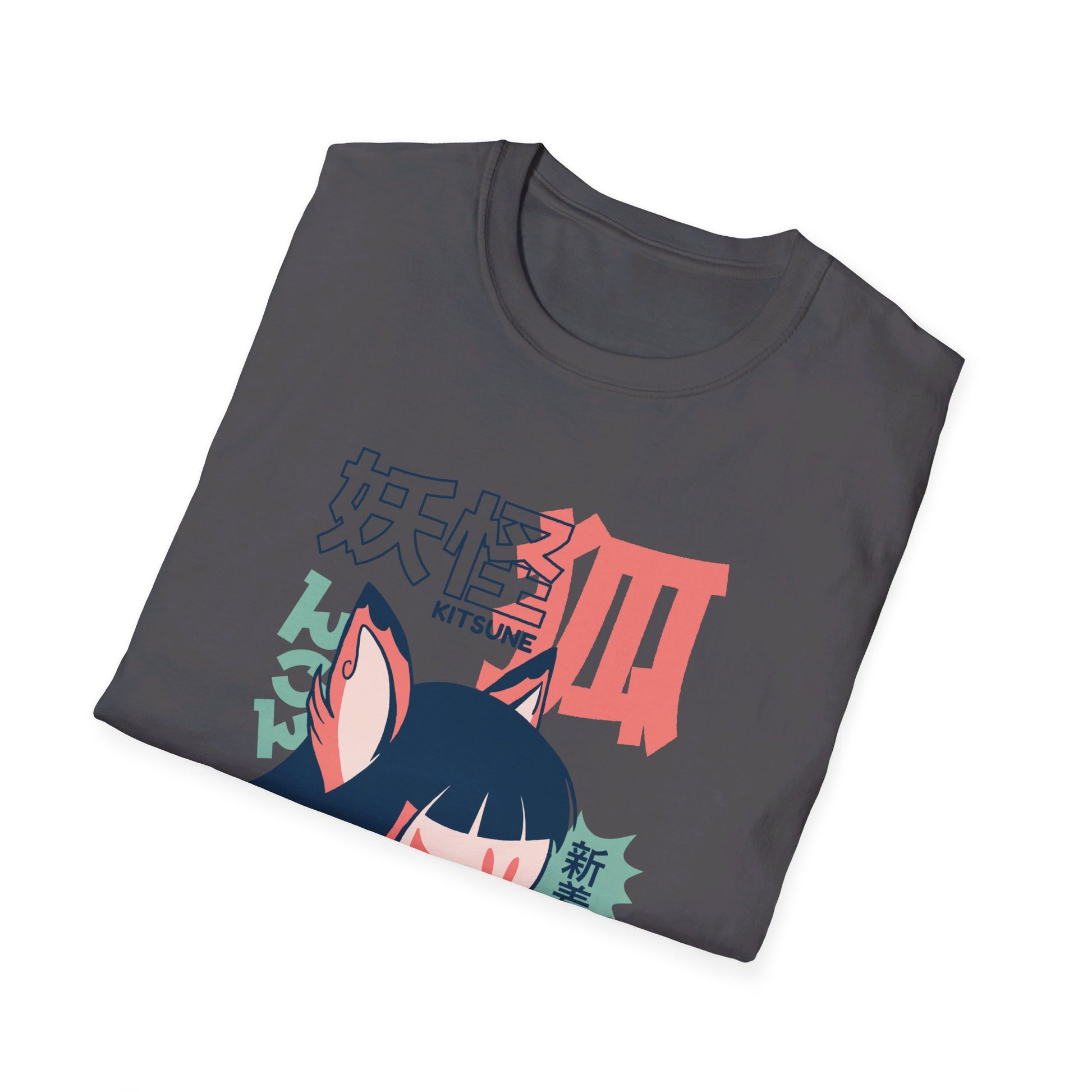 Kitsune - Japanese Yokai - Front Design - Premium Bio Unisex T-Shirt - Pure Face Streetwear