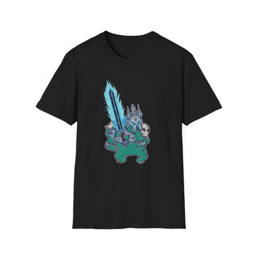 Warrior with Ice Sword - Role Playing Tardigrades - Unisex T-Shirt