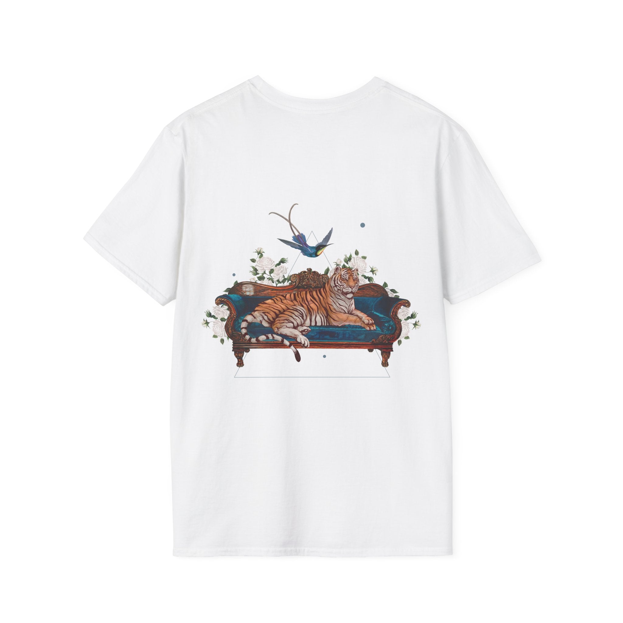 Tiger - Quirky Collage - Unisex T-Shirt - Back Print