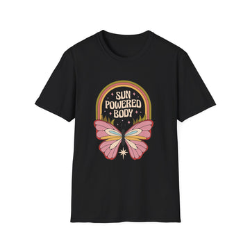 Butterfly Sun powered Body - Hippie Retro - Unisex T-Shirt