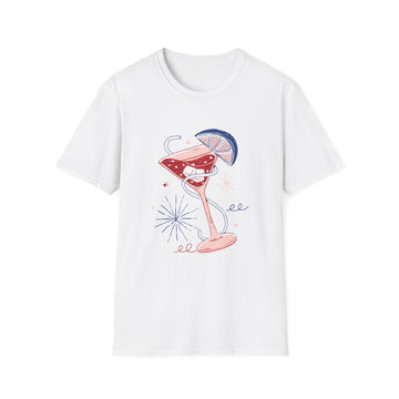 Cocktail Drink - Retro Doodled Food - Unisex T-Shirt