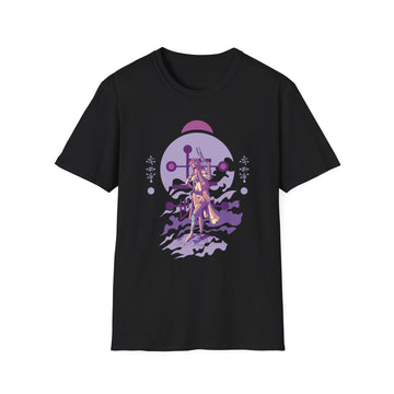 Female Humanoid Alien with Gun - Alien Warrior - Unisex T-Shirt