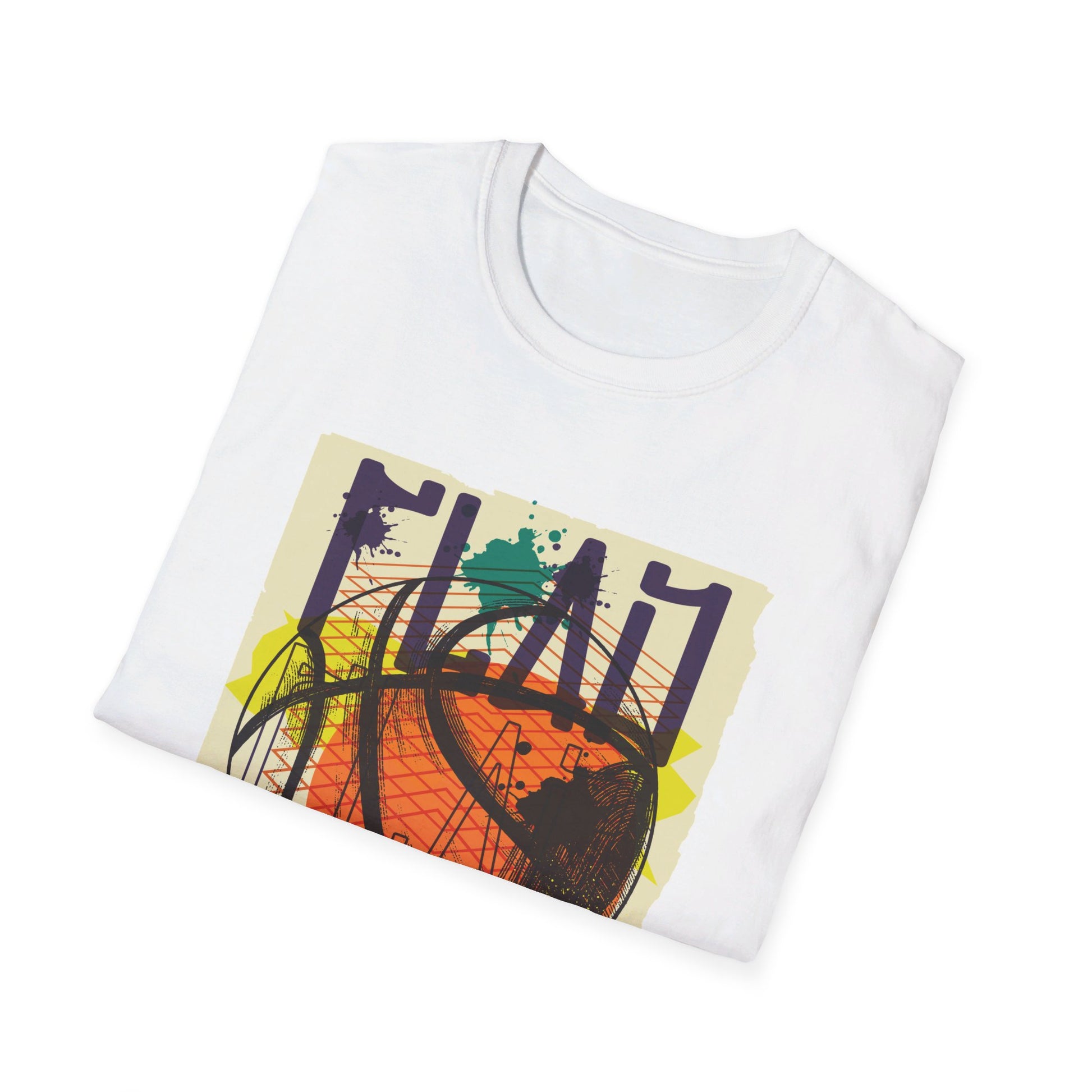 Basketball - Urban Graffiti - Front Design - Premium Bio Unisex T-Shirt - Pure Face Streetwear