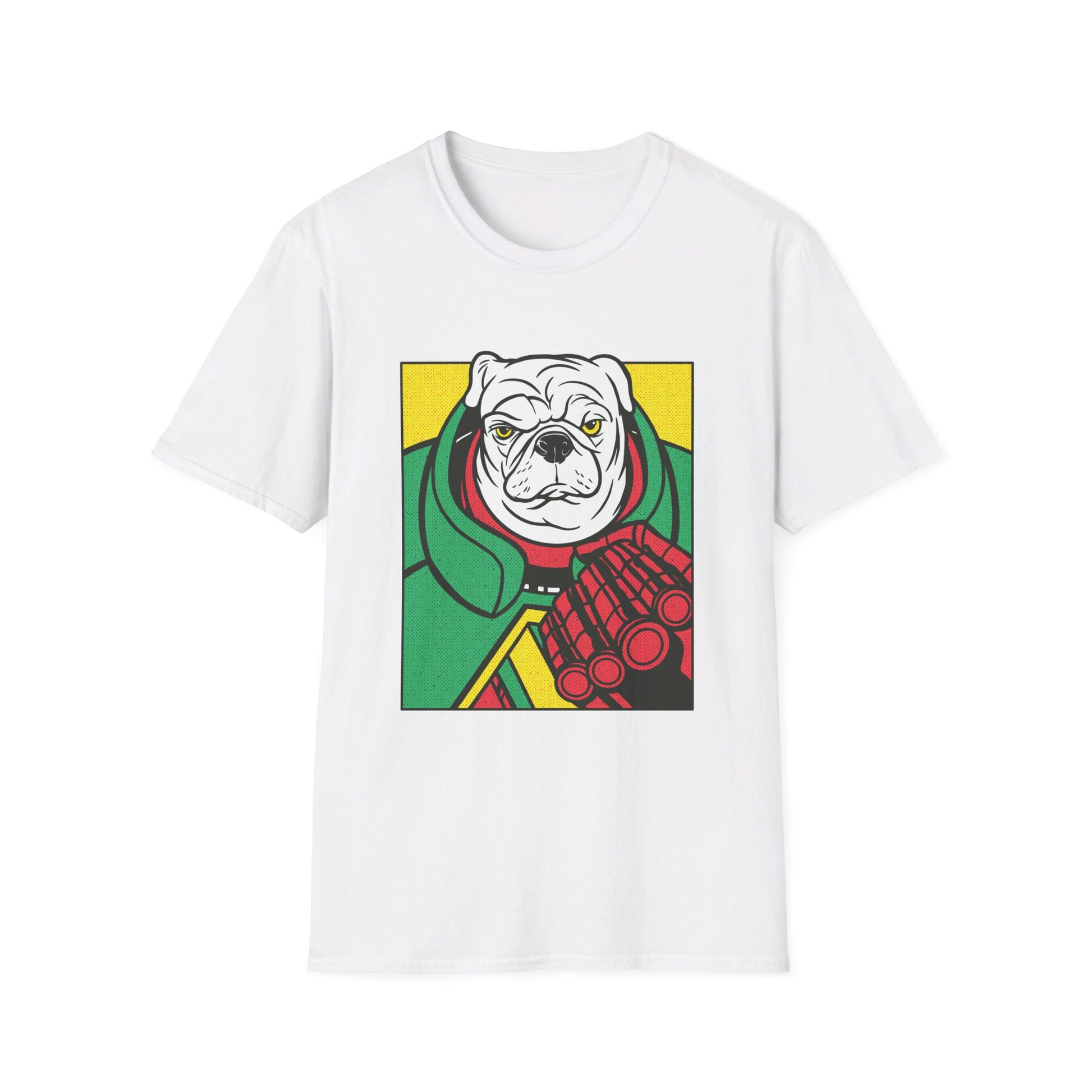 Pug Angry Dog - Comic Mafia - Front Design - Premium Bio Unisex T-Shirt - Pure Face Streetwear