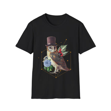 Owl - Quirky Collage - Unisex T-Shirt - Front Print