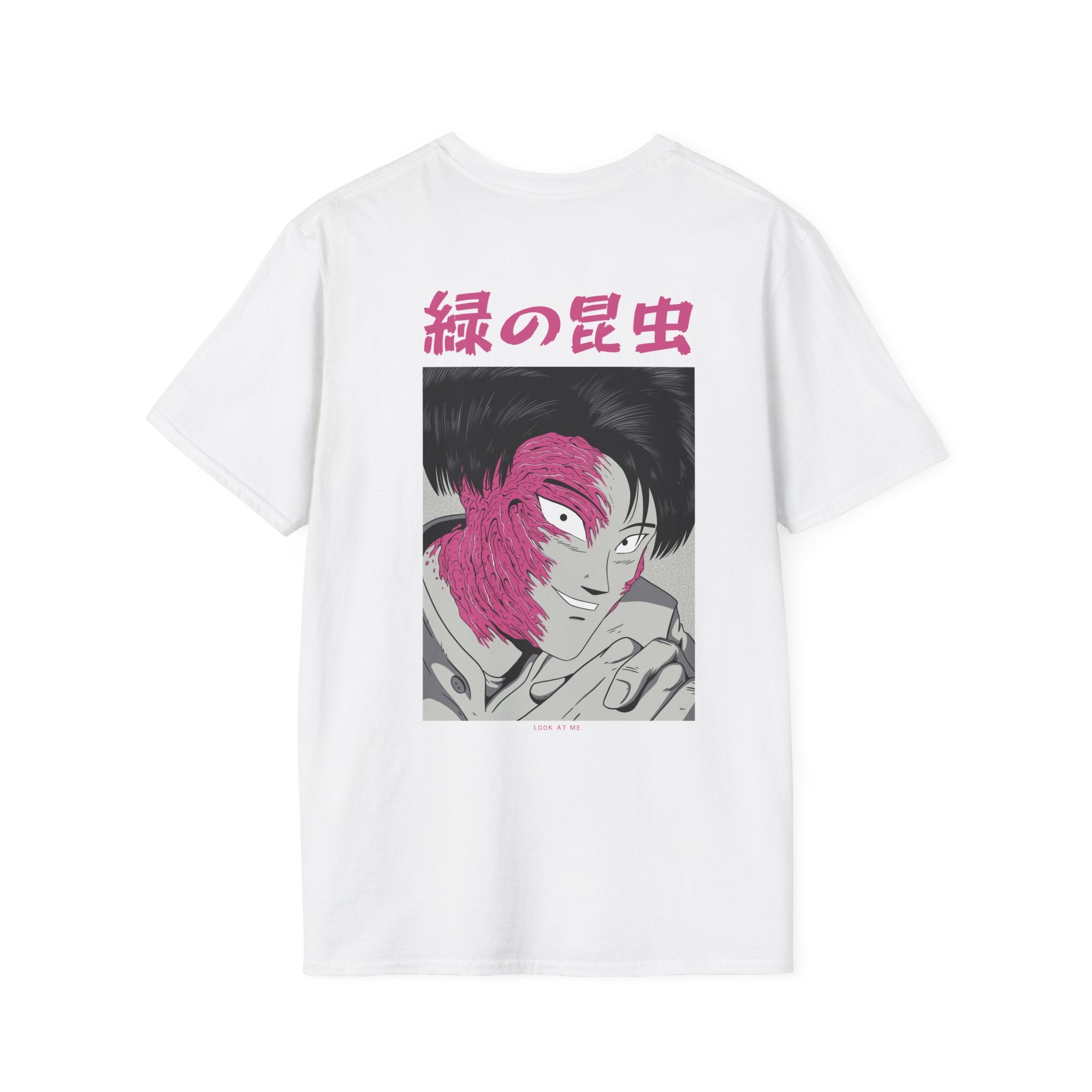 Look at me - Japanese Horror - Unisex T-Shirt - Back Print