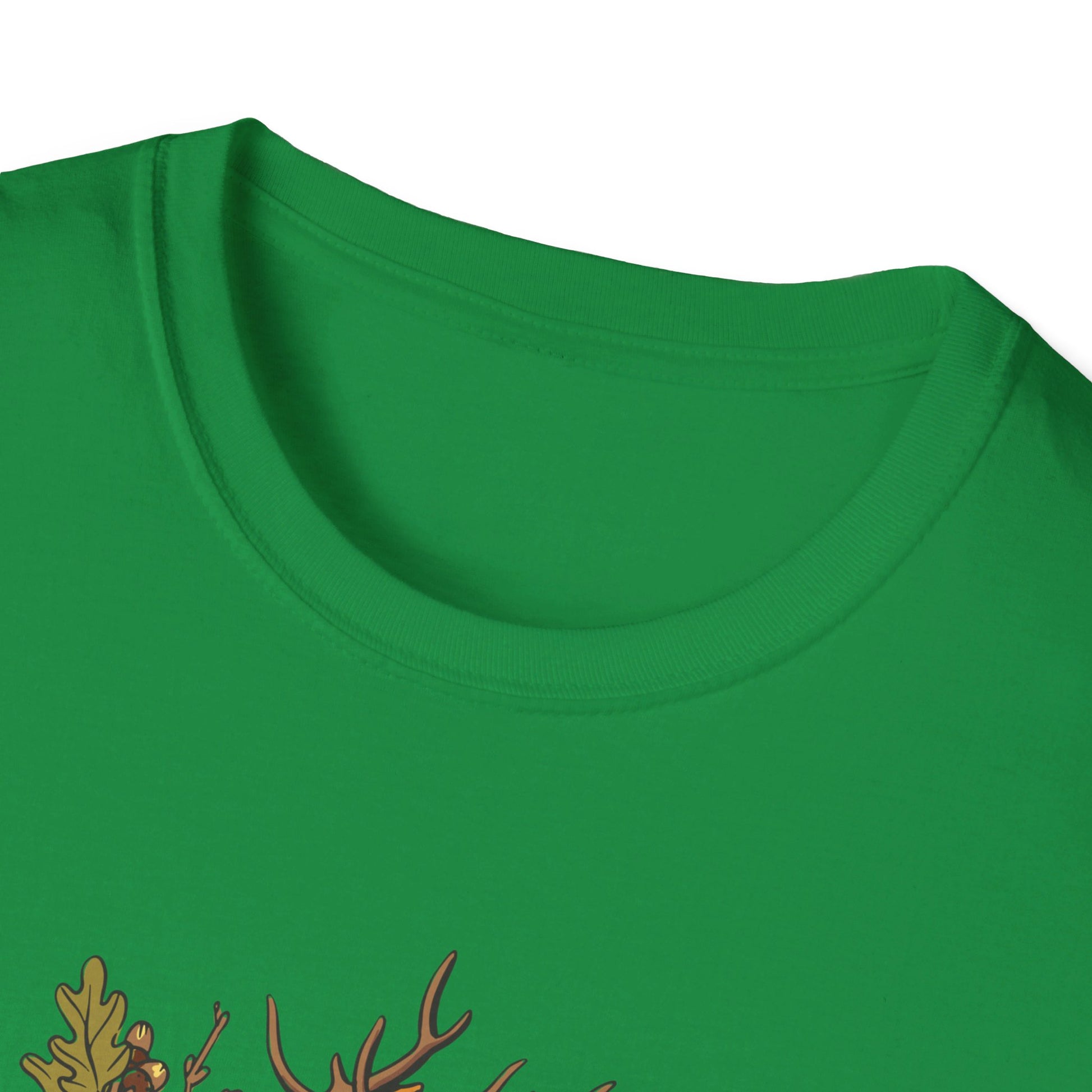 Deer Oak - Animals In Nature - Front Design - Premium Bio Unisex T-Shirt - Pure Face Streetwear