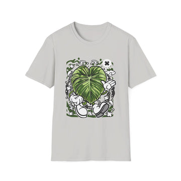 Philodendron Mcdowell - Cartoon Plants - Front Design - Premium Bio Unisex T-Shirt