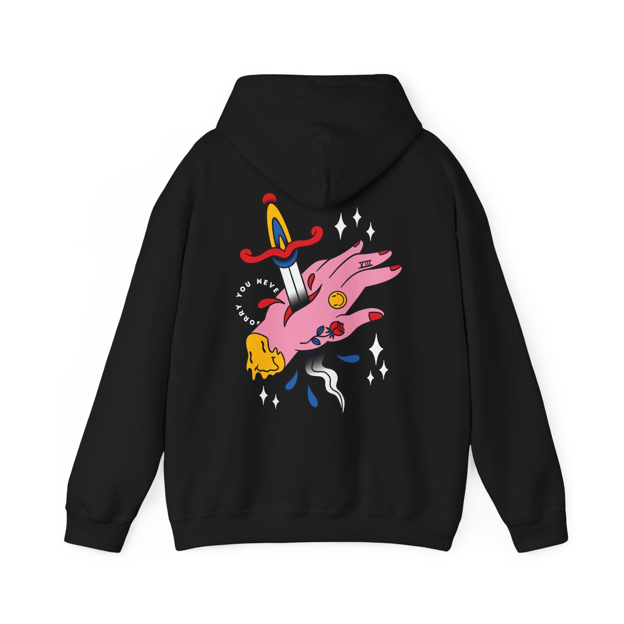 Stabbed Hand - Trippy Tattoo - Unisex Hoodie