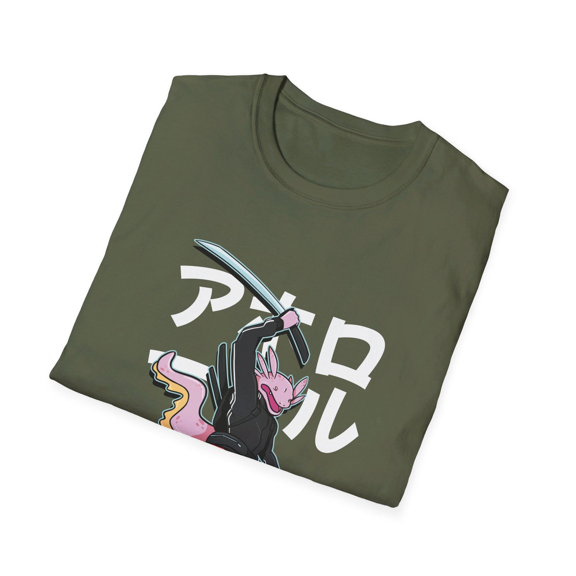 Axolotl - Warrior Animals - Front Design - Premium Bio Unisex T-Shirt - Pure Face Streetwear