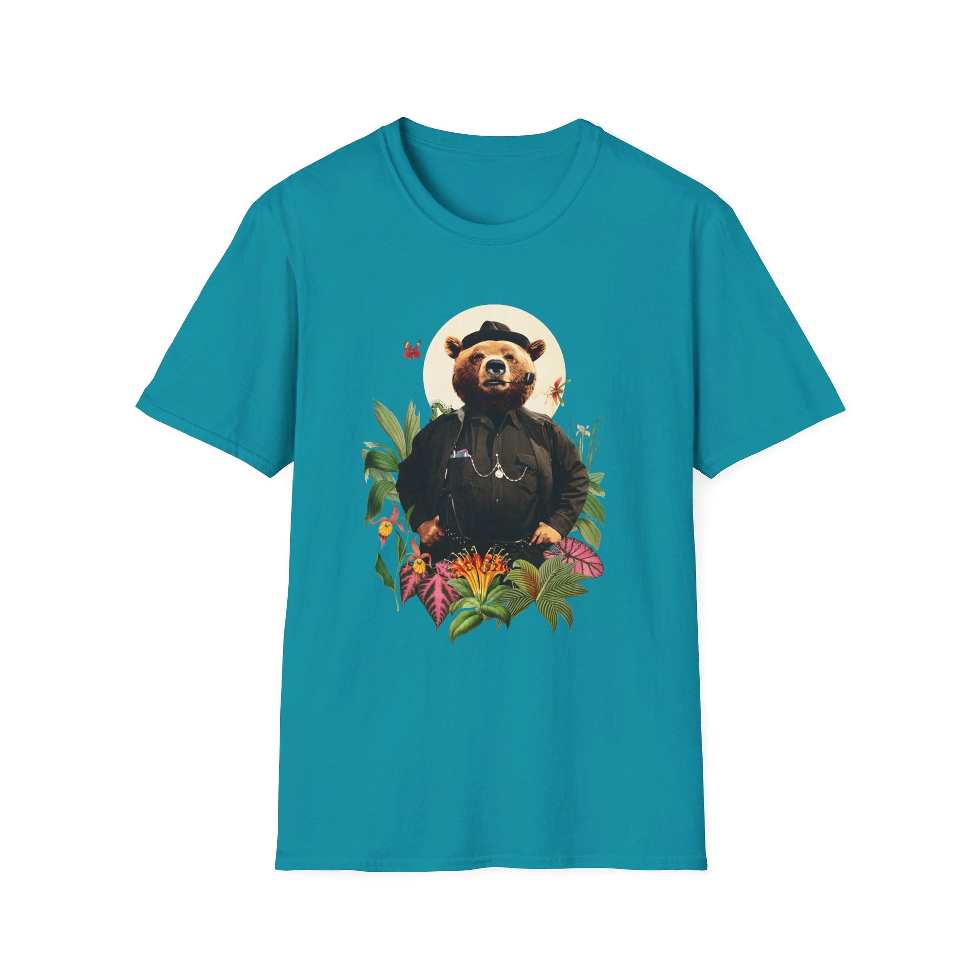 Bear - Animal Human - Front Design - Premium Bio Unisex T-Shirt - Pure Face Streetwear