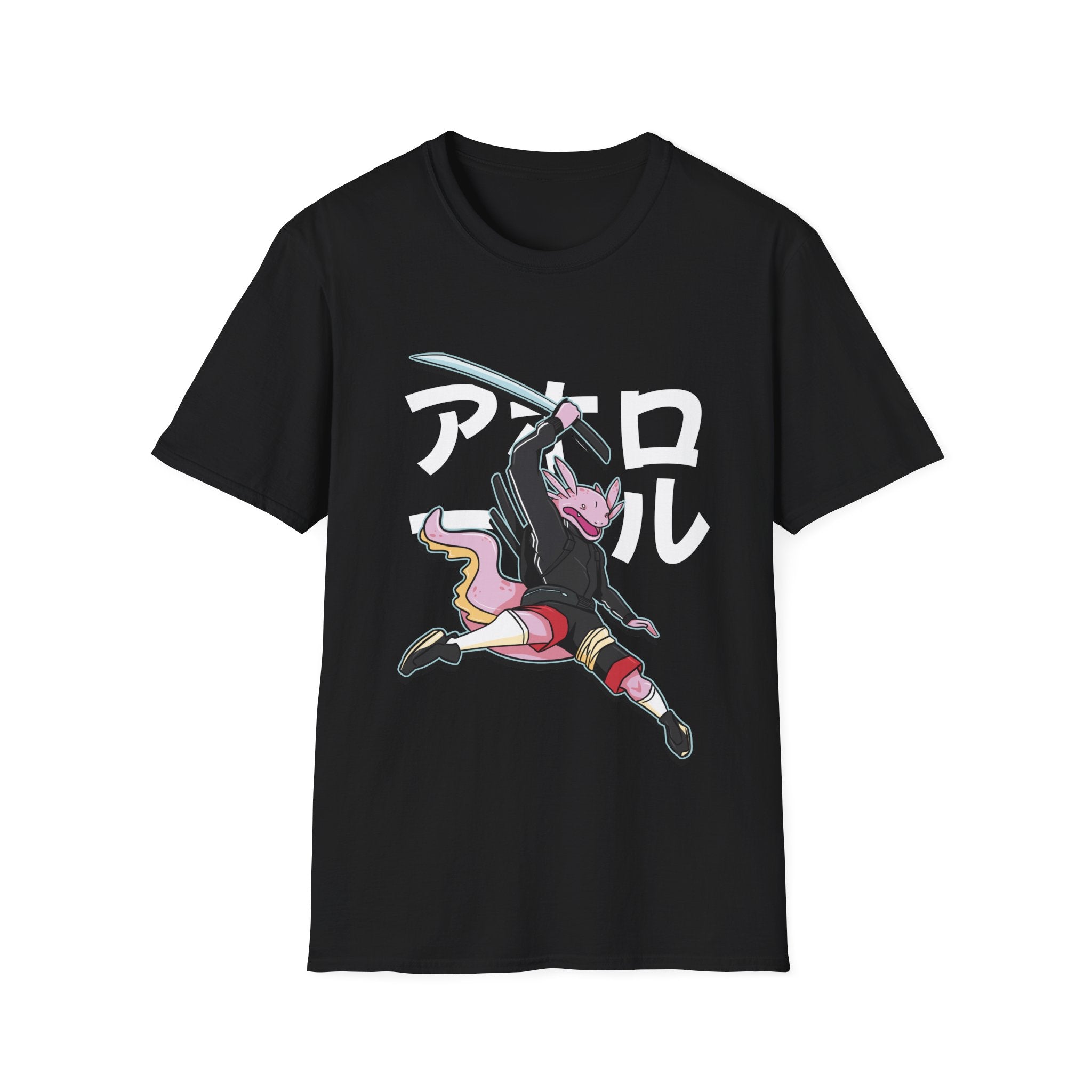 Axolotl - Warrior Animals - Unisex T-Shirt - Front Print