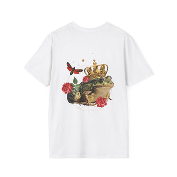 Frog King - Quirky Collage - Unisex T-Shirt - Back Print