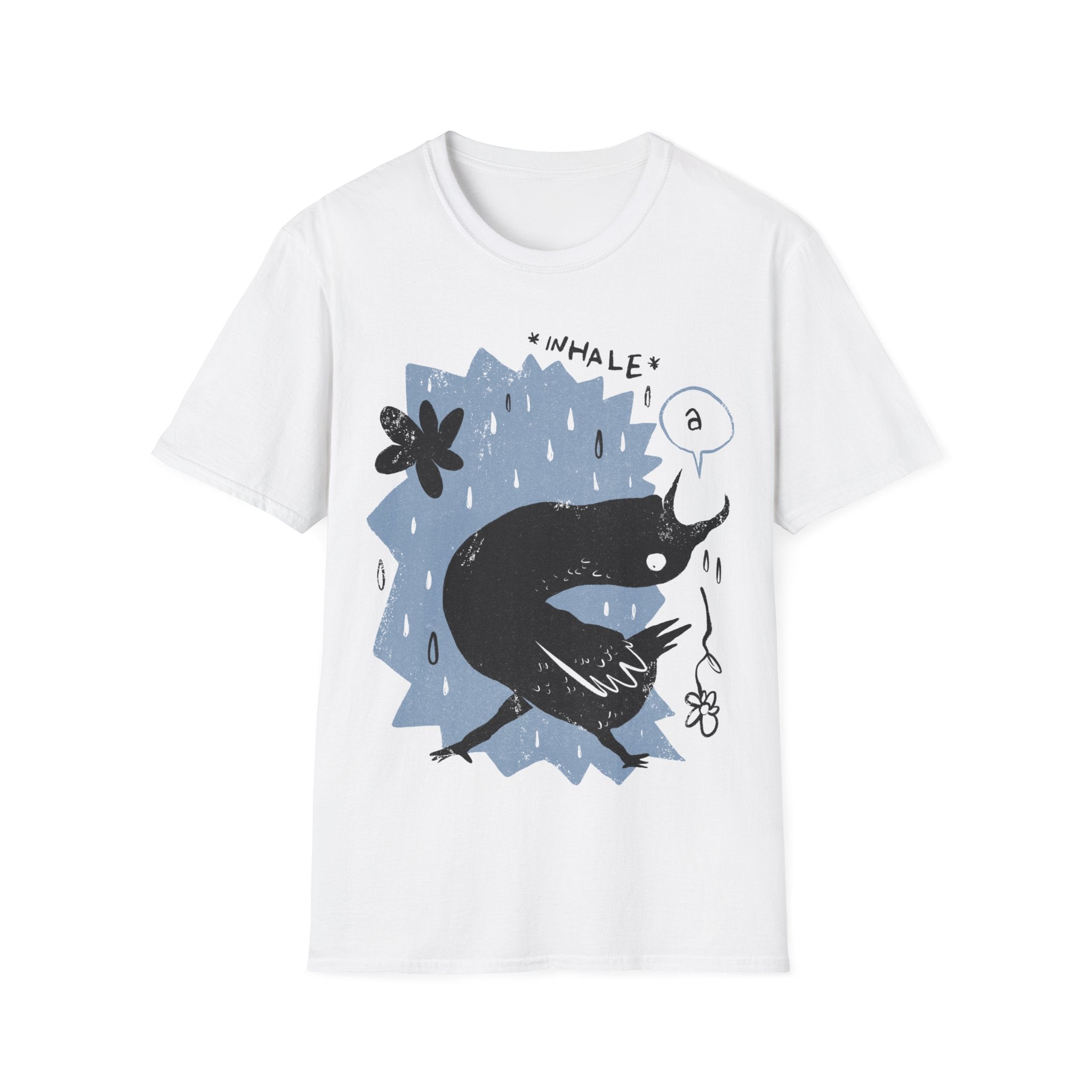 Inhale - Moody Birds - Unisex T-Shirt - Front Print