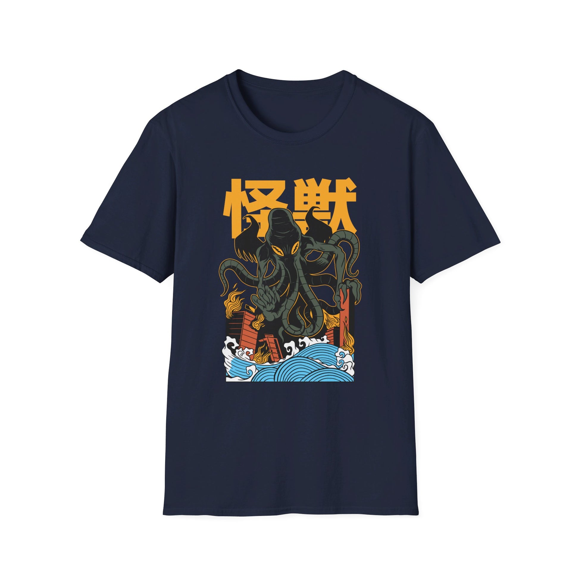 Cthulhu - Kaiju Monster - Front Design - Premium Bio Unisex T-Shirt - Pure Face Streetwear