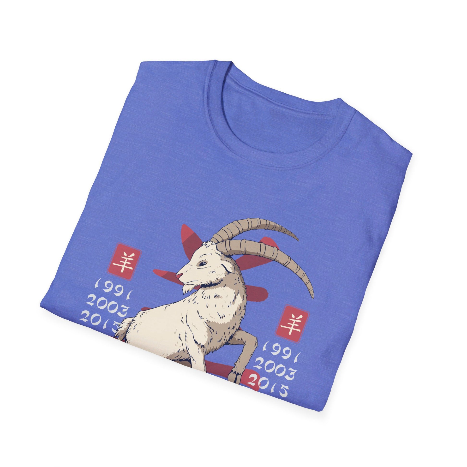 Goat - Chinese Zodiac Anime - Front Design - Premium Bio Unisex T-Shirt - Pure Face Streetwear