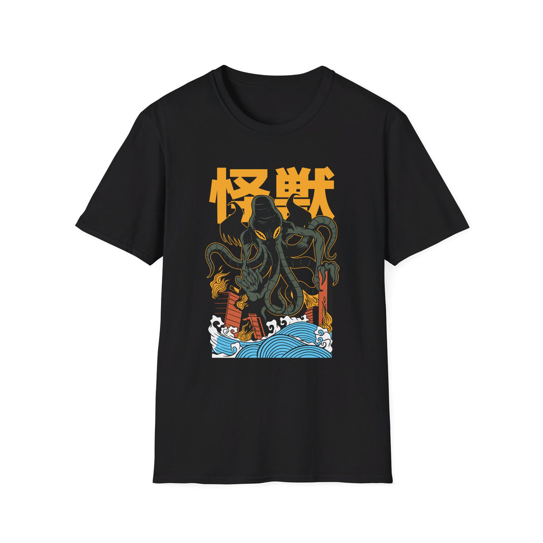 Cthulhu - Kaiju Monster - Front Design - Premium Bio Unisex T-Shirt - Pure Face Streetwear