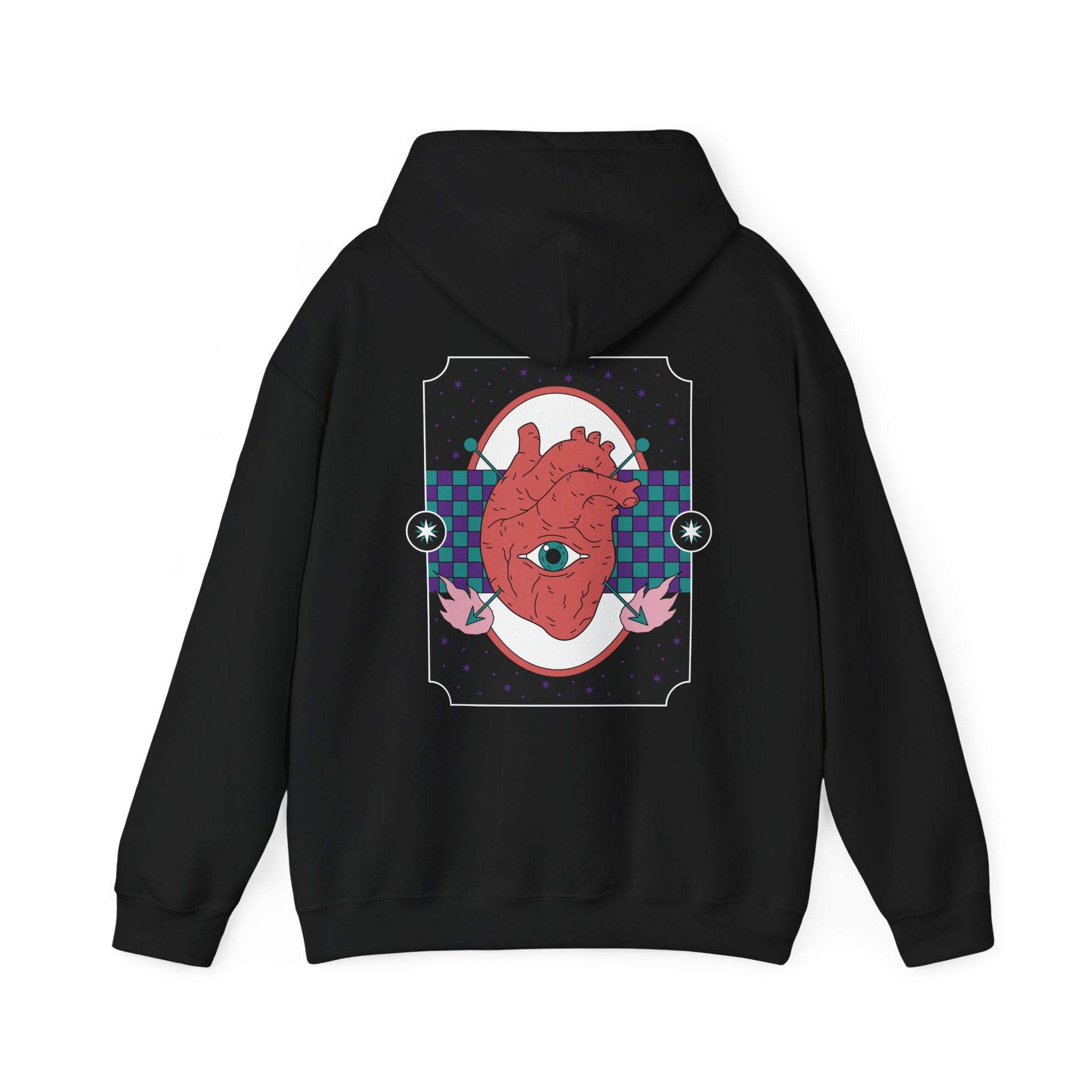 Mystic Heart with Eye - Magical Mythological - Unisex Hoodie