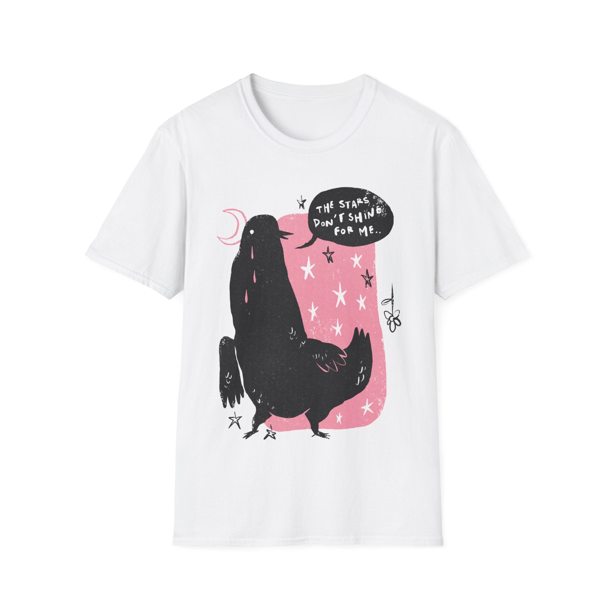 The Stars don´t shine for me - Moody Birds - Unisex T-Shirt - Front Print