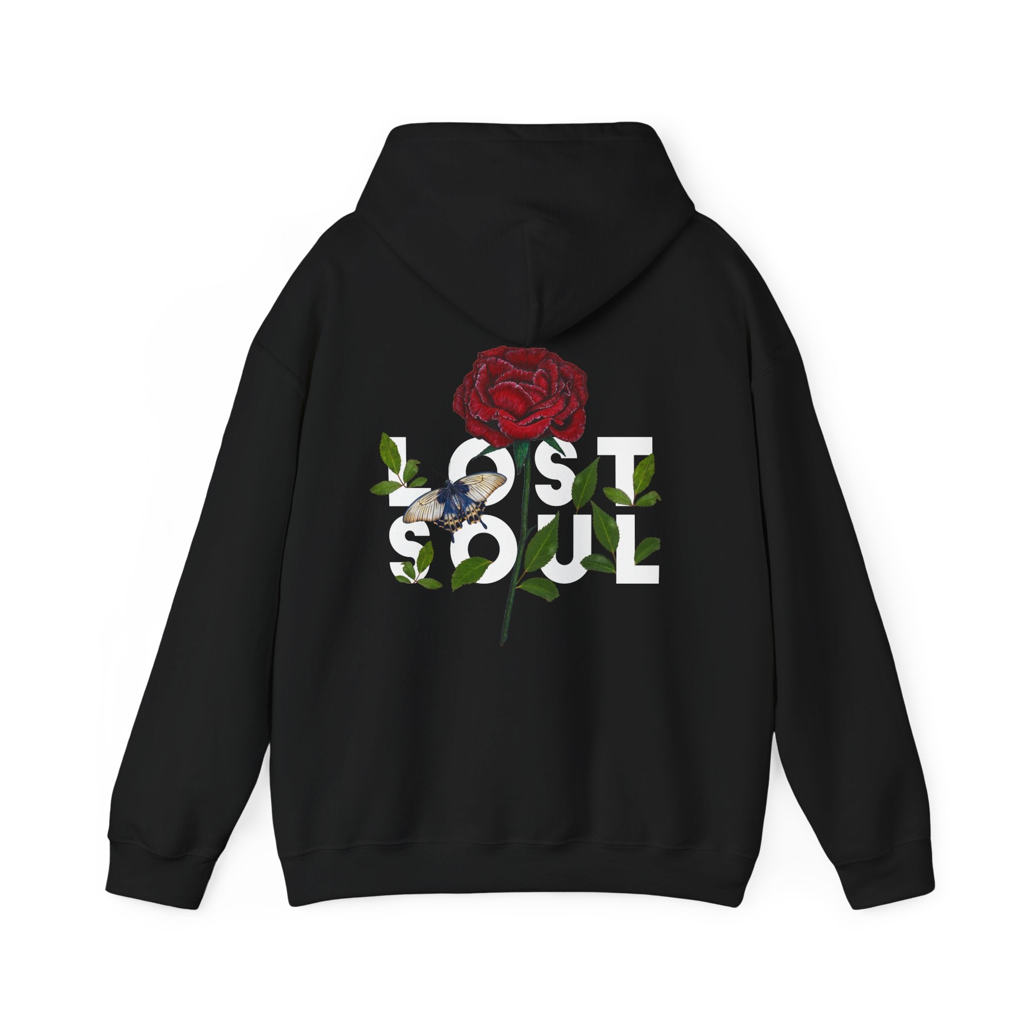 Lost Soul - Quotes with Flowers - Unisex Hoodie