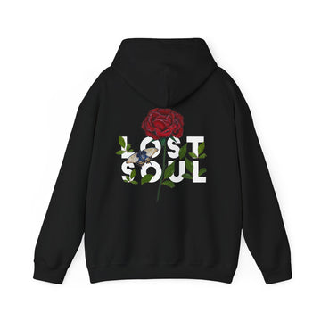 Lost Soul - Quotes with Flowers - Unisex Hoodie