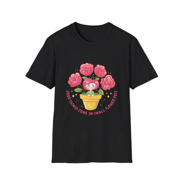 Flowerpot Girl - Floral Children - Unisex T-Shirt