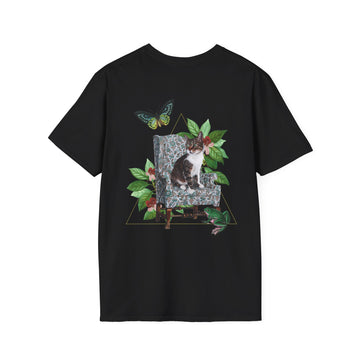 Cat - Quirky Collage - Unisex T-Shirt - Back Print