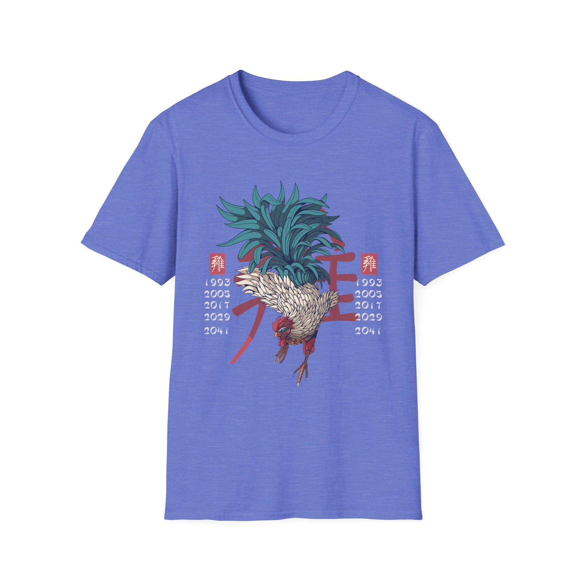 Rooster - Chinese Zodiac Anime - Front Design - Premium Bio Unisex T-Shirt - Pure Face Streetwear