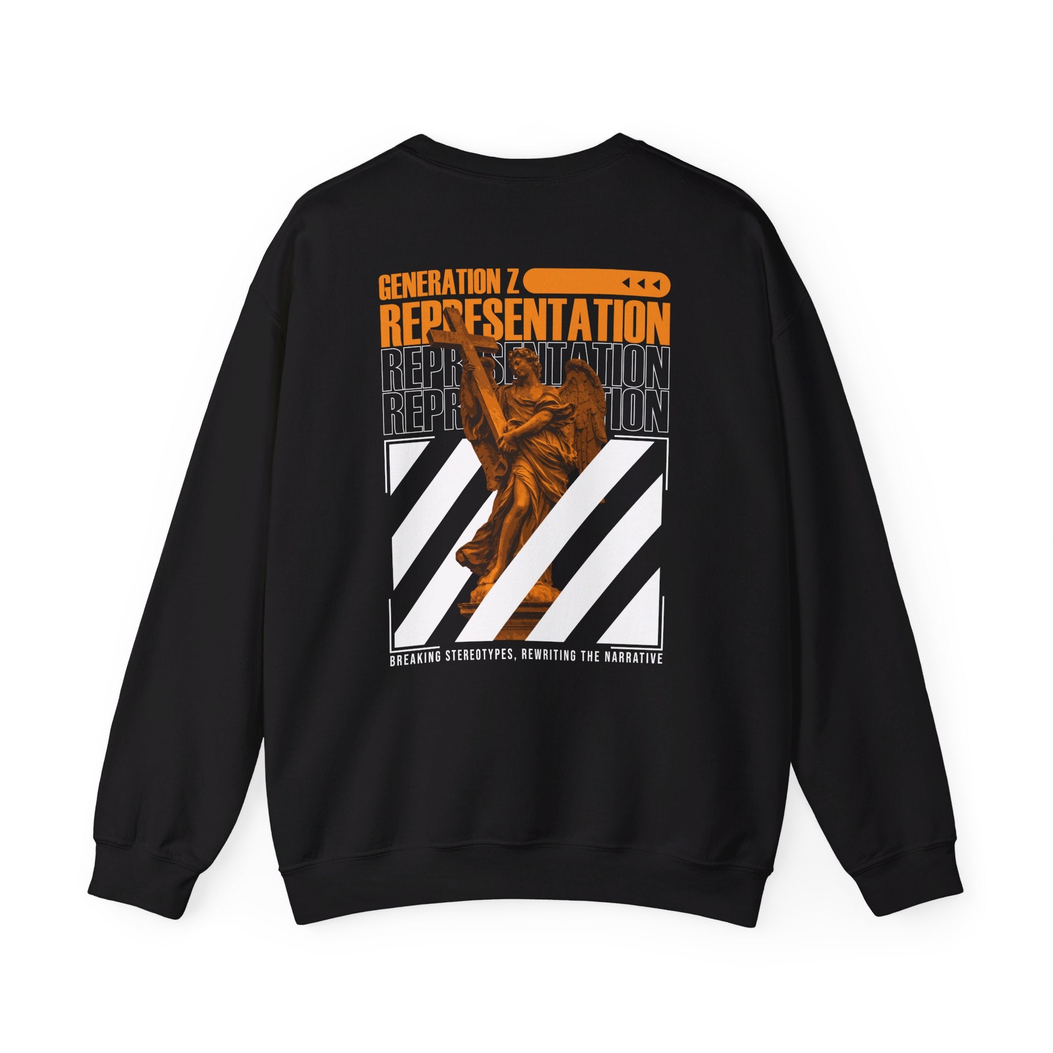 Generation Z Representation - Streetwear - Gods Way - Back Design - Premium Unisex Heavy Blend™ Crewneck Sweatshirt