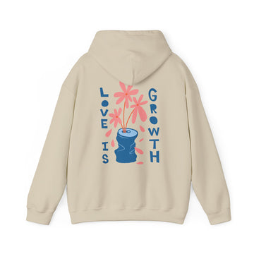 Beautiful Love is growth Floral - Blooming Flowers - Unisex Hoodie